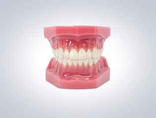 Obraz premium インビザライン マウスピース矯正 イラスト リアル