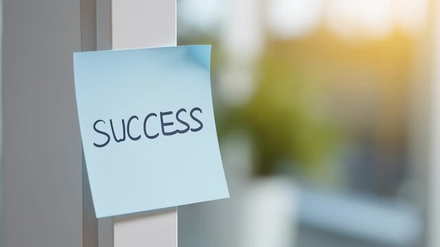 Inspiring moments unfold as a simple note captures the essence of success. Small efforts transform lives when practiced consistently, urging viewers to embrace persistence