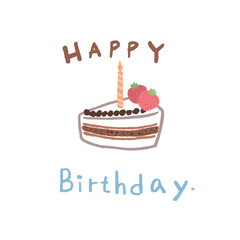 Happy Birthday Wishing Colorful and Cute Font Design