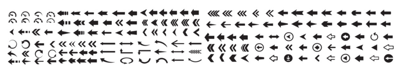 arrows big black set icons arrow icon arrow collection arrow © Okga