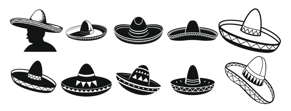 chapeu mexicano silhouette mexican hat collection of