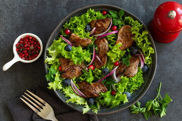 roasted chicken liver salad
