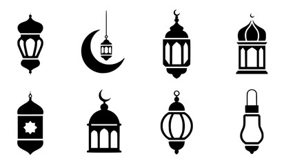 Islamic Holy Month Decorative Symbols