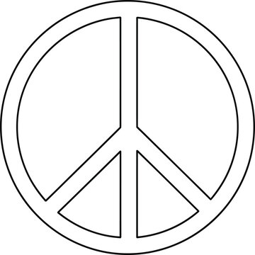 Stack of blank paper
Peace symbol
