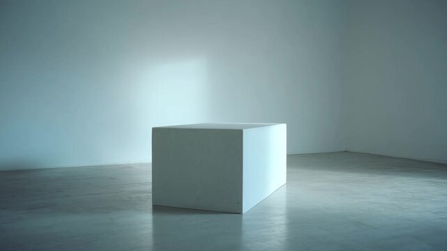 empty room, green, box