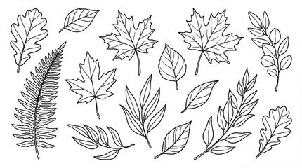 seamless pattern with leaves
