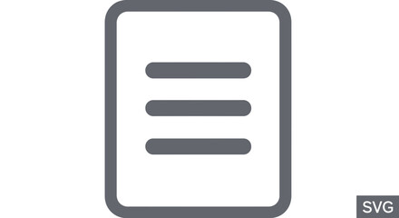 Obraz premium document icon gray