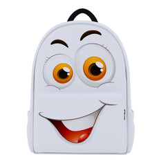 Cute 3D Cartoon Backpack with a Happy Smiling Face
