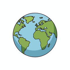 Cartoon Globe Illustration