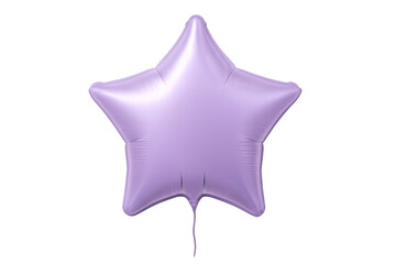 Purple foil star balloon floating for celebration