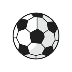 Obraz premium Illustration of a soccer ball on white background