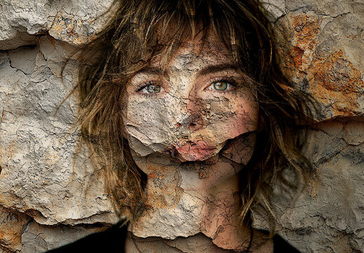 Cracked Peeling Grunge Texture Photo Effect