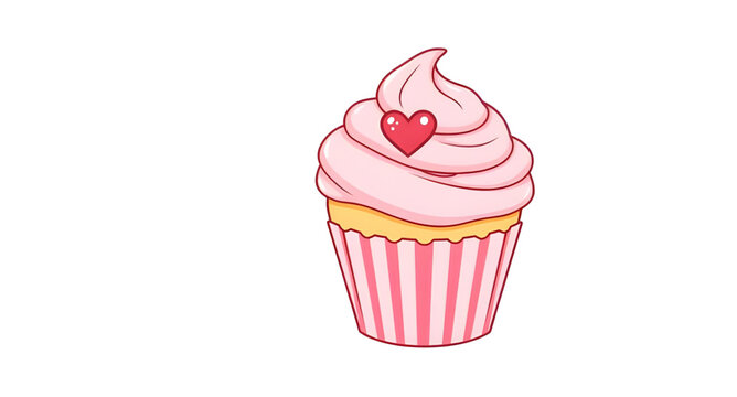 cupcake, dessert, sweet treat, pastry, bakery food, cake dessert, frosting topping, icing topping, cream swirl, sugar sprinkles, candy topping, cherry topping, chocolate topping, vanilla topping, stra