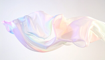 柔らかなパステルオーロラシルクの浮遊感