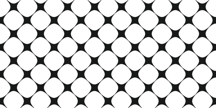 Seamless background motif pattern square rounded sides. Mosaic abstract star