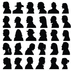 vector silhouettes of people