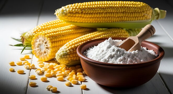 Freshly harvested corn and starch preparation