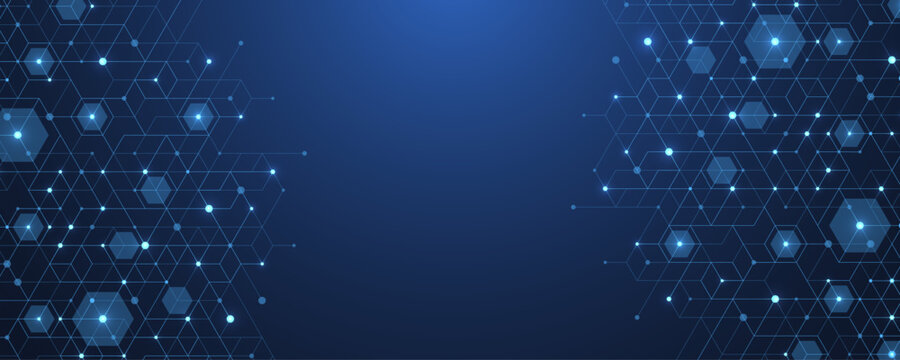 Abstract digital blockchain cube blocks concept. 3D big data cubes quantum computer technology idea. Artificial intelligence data core cubes design element