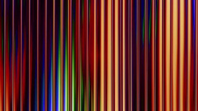 Futuristic abstract colorful background with vivid neon lines and repeating looping motion. 3d animation. 