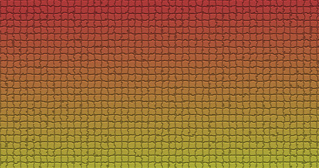 Red-yellow gradient dull mosaic style background, grainy background, banner background