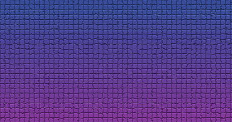 Blue-purple gradient dull mosaic style background, grainy background, banner background