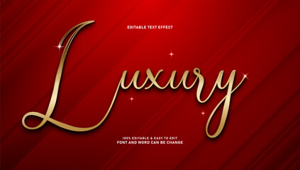 Obraz premium Luxury Gold Text Effect on Elegant Red Silk Background with Sparkling Glitter