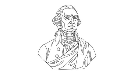 Obraz premium Vintage illustration of a historic man