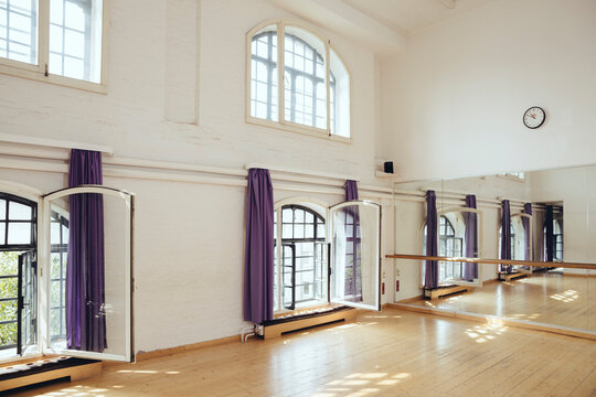 Empty dance studio
