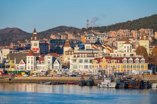 Fisherman&rsquo;s Wharf at Laohutan in Dalian, China