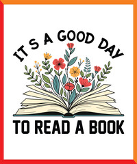 READ BOOK LOVER DESIGN, EPS. VECTOR, BOOK , BOOKLOVER