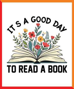 READ BOOK LOVER DESIGN, EPS. VECTOR, BOOK , BOOKLOVER