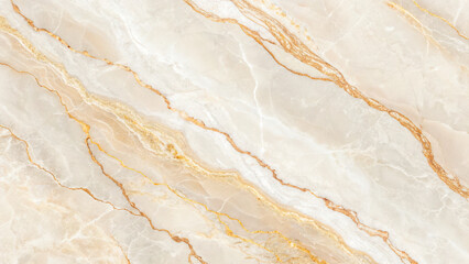 Obraz premium Beautiful beige marble texture with golden veins on surface