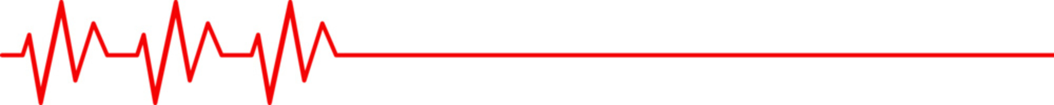 Heartbeat line ending in flatline