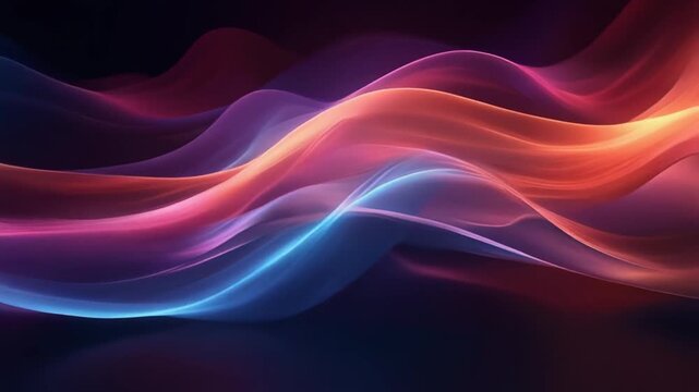 Dynamic abstract illustration showcasing glowing lines in motion against a contrasting dark background, viewed from a centered perspective