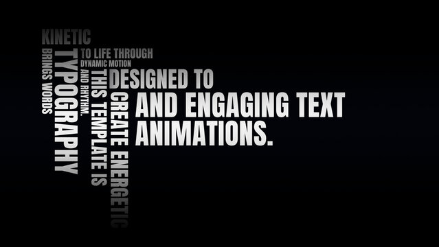 Dynamic Kinetic Typography Titles