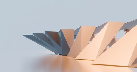 Futuristic architecture background 3d render