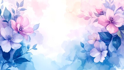 Fototapeta premium Vibrant flowers bloom in a serene garden scene with soft leaves and colorful petals.