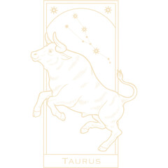 PNG illustration of zodiac signs in a synthage linear retro engraving style with baroque elements. Astrology and tarot	