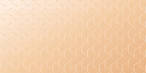Seamless geometric cube pattern background with modern isometric 3D illusion design