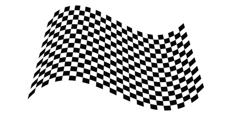Obraz premium Checkered flag. Signaling on the race track.