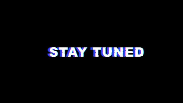 Stay tuned coming soon screen on black background for marketing campaign, 4k video