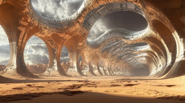 Alien desert tunnels