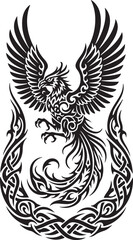 Obraz premium eagle tattoo vector