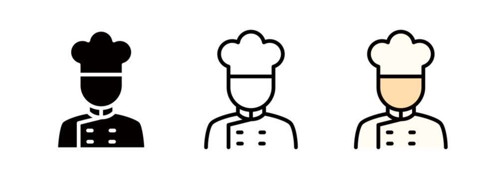 Chef and cooking related icons and logos
