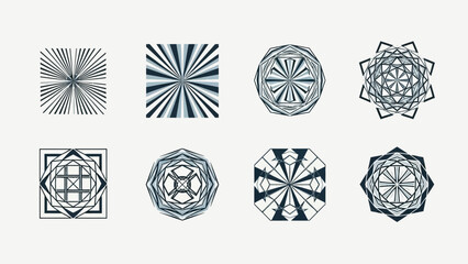 Geometric Abstract Patterns, Mandala Designs, Symmetry, 