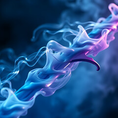 smoke on black background