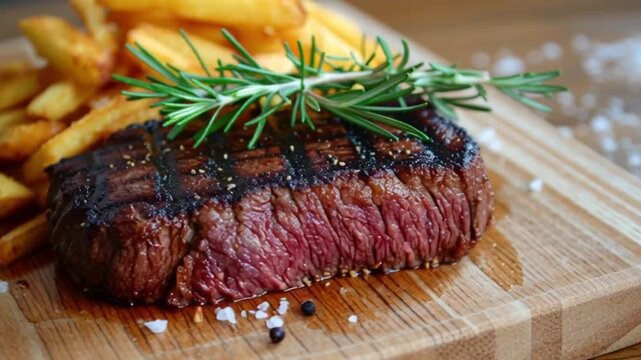 Rindersteak mit Pommes & Rosmarin