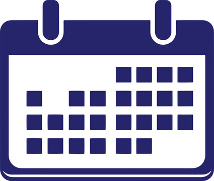 Calendar icon schedule planning event dates grid