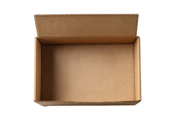 Empty cardboard box open