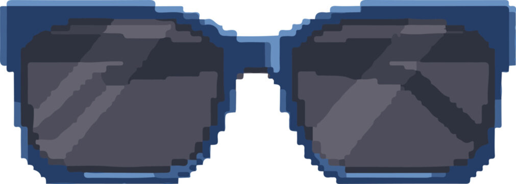 Retro Pixel Art Sunglasses Icon